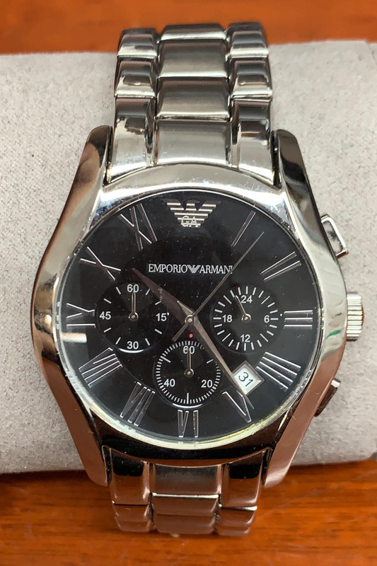 EMPORIO ARMANI AR-0673【クロノグラフ】【美品時計】 EMPORIO ARMANI ARMANI エンポリオ アルマーニ クロノグラフ