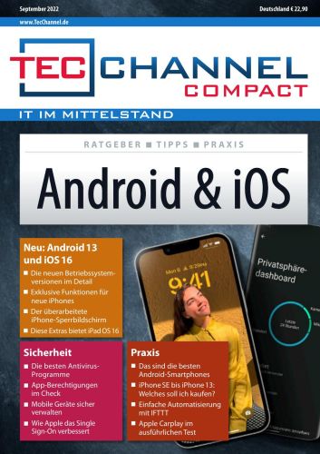 Cover: Tecchannel Compact Magazin (Android und iOs) No 09 2022