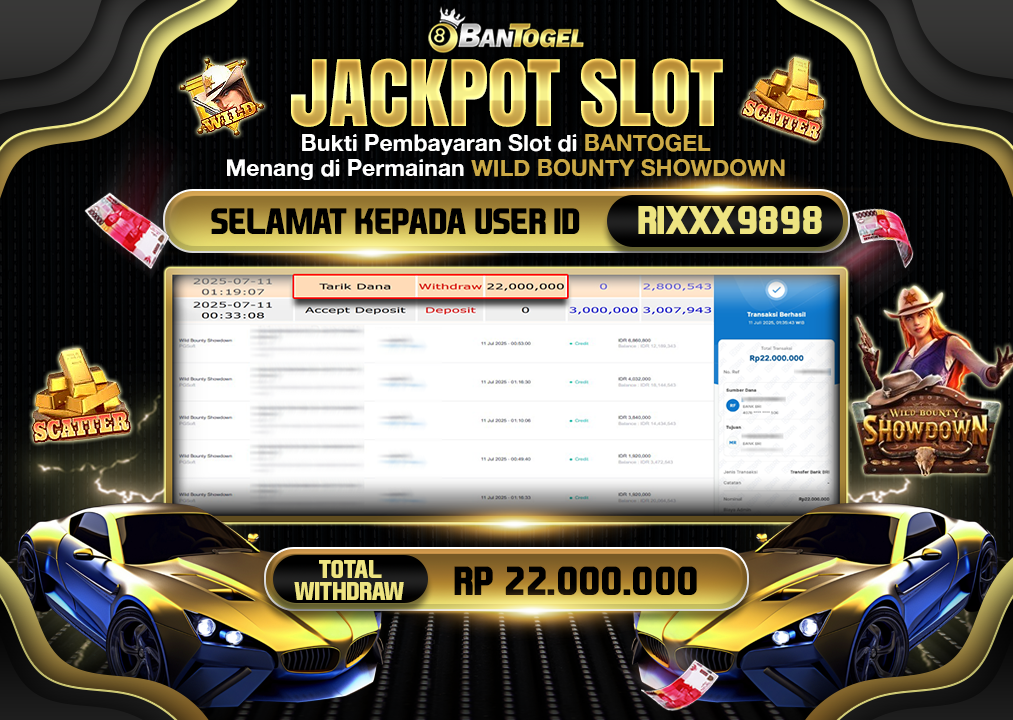 BUKTI JACKPOT LUNAS BANTOGEL