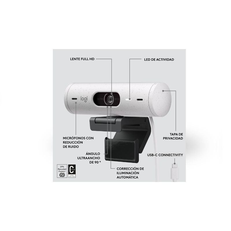 Mulher em videochamada com iluminação perfeita graças à tecnologia RightLight 4