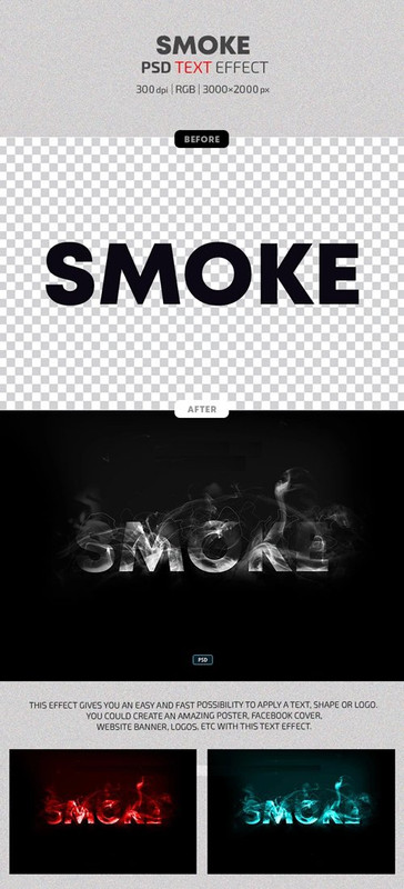 Smoke - Photoshop Text Effects