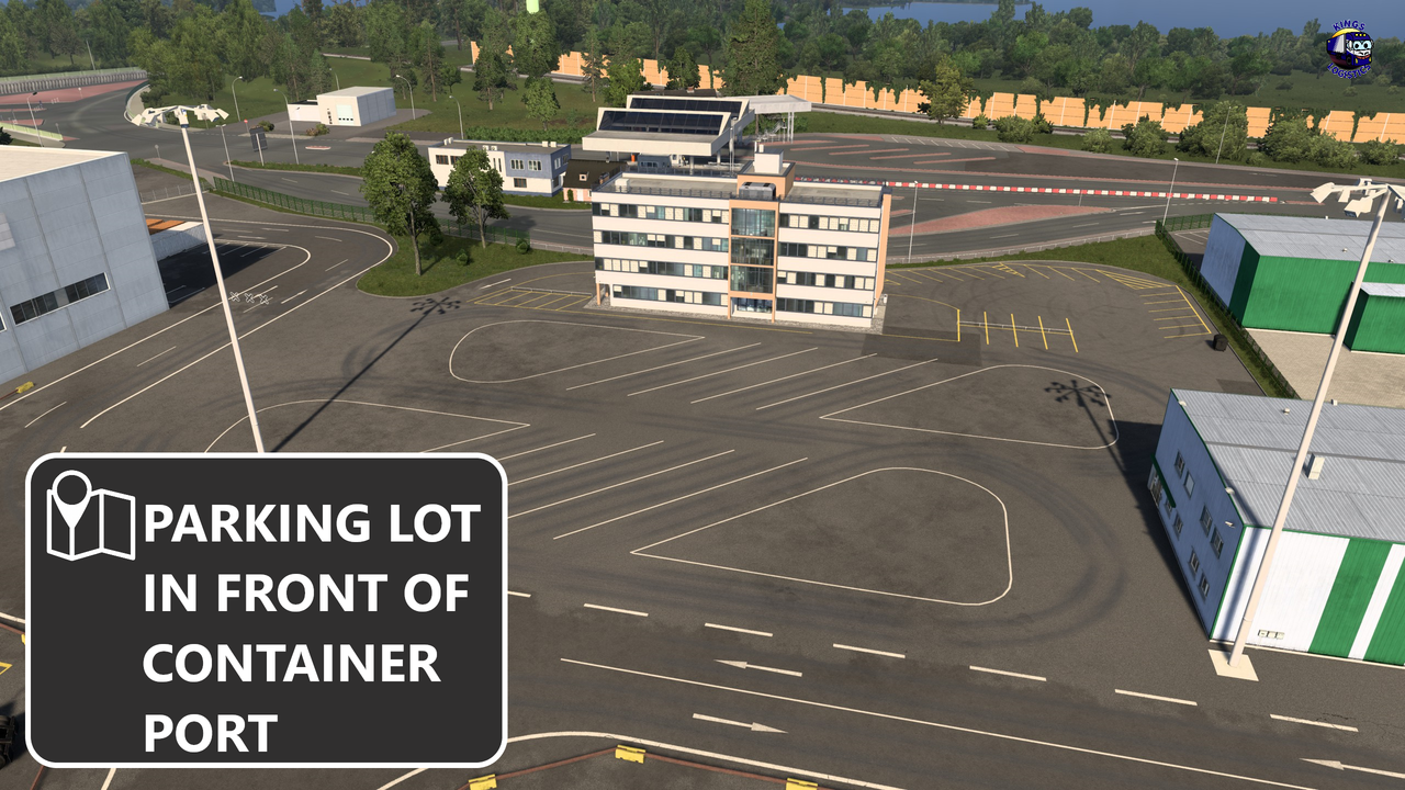 PARKING LOT IN FRONT OF CONTAINER PORT [CC, Media & Friends]
