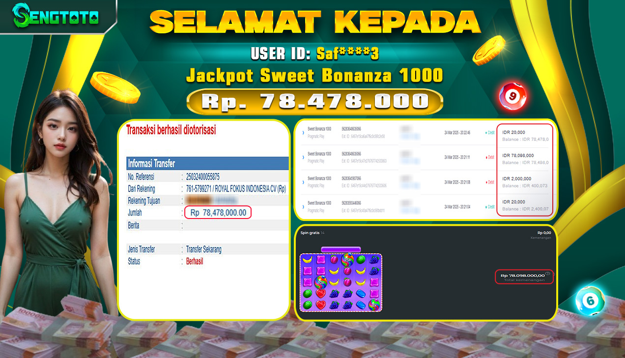 BUKTI PEMBAYARAN SLOT SWEET BONANZA 1000