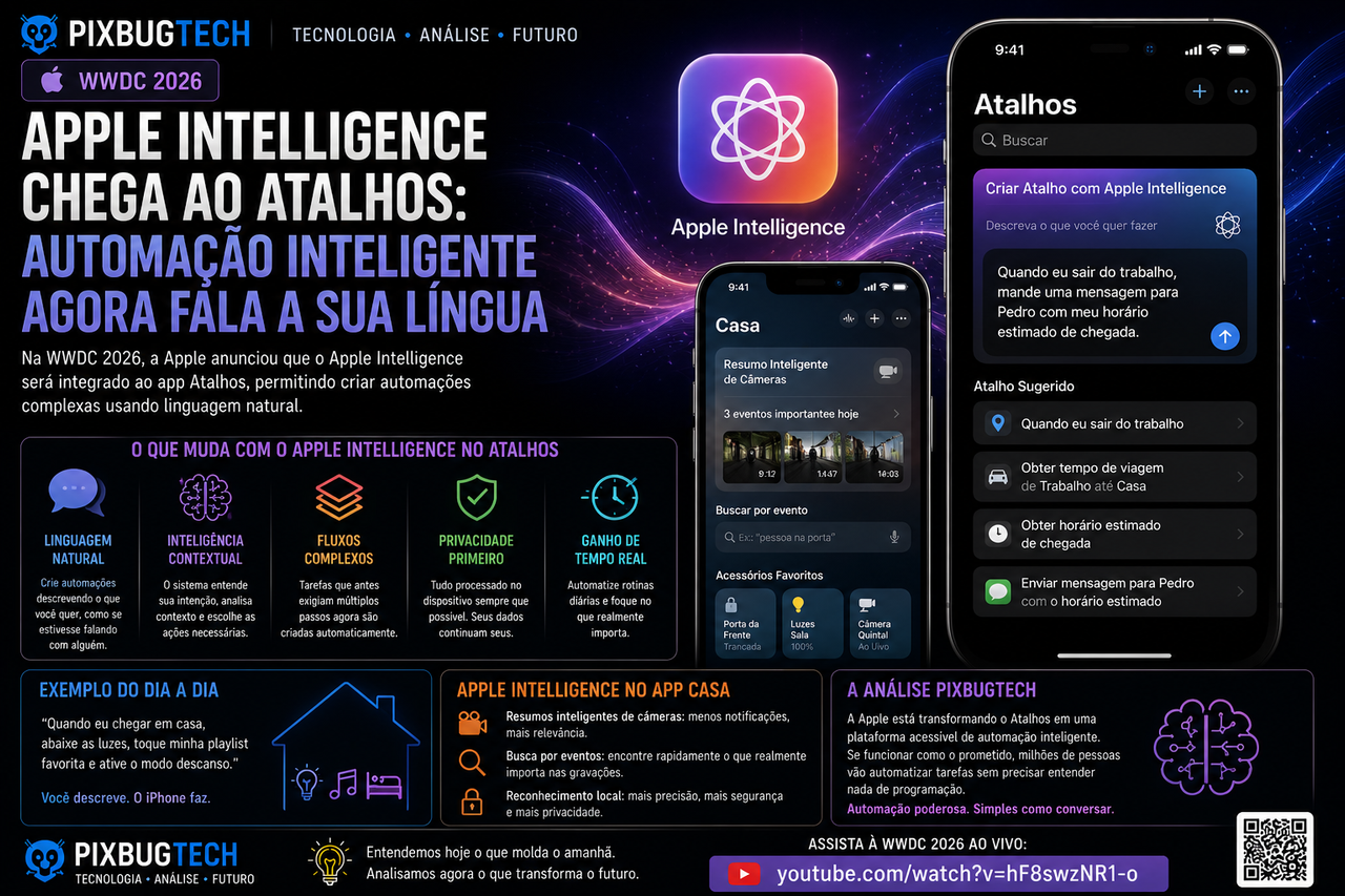 Apple Intelligence chega ao Atalhos — e a automação do iPhone pode finalmente ficar inteligente de verdade
