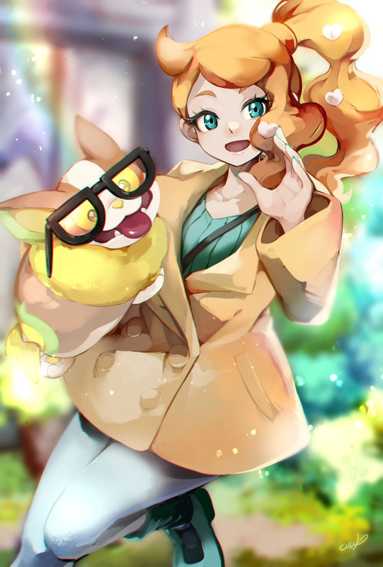 sonia-and-yamper-pokemon-and-2-more-draw