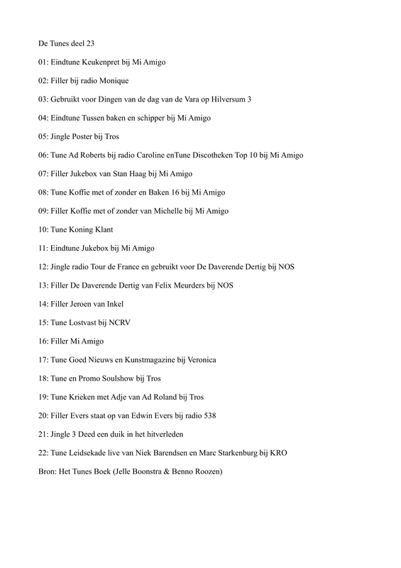 tunes deel 23