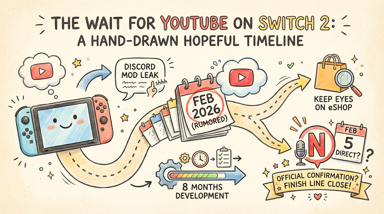 Gaming console with controller and screen displaying entertainment content