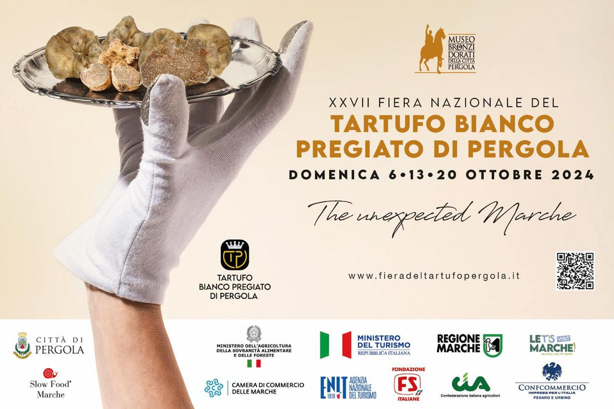 27ma Fiera Nazionale del Tartufo Bianco Pregiato di Pergola 6, 13 e 20 ottobre 2024 27ma Fiera Nazionale del Tartufo Bianco Pregiato di Pergola 6, 13 e 20 ottobre 2024