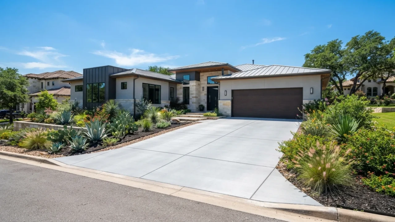 Long-lasting concrete driveway San Antonio