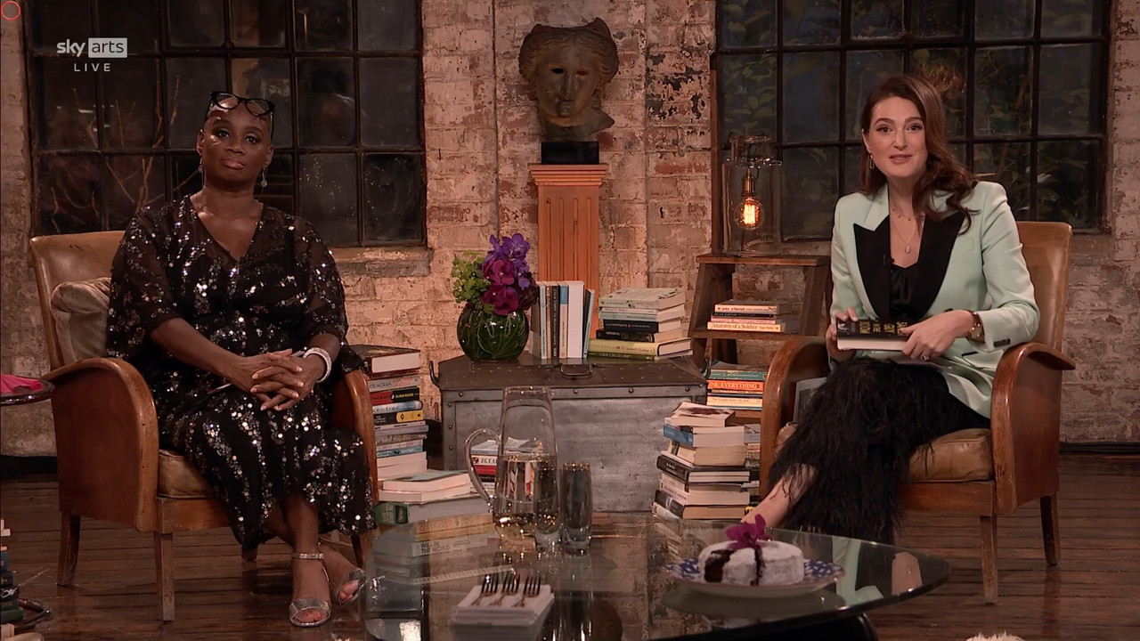 11.22 - 17.00.00 - Sky Arts Book Club Live. Andi Oliver and Elizabeth....ts_snapshot_00.13.17.337
