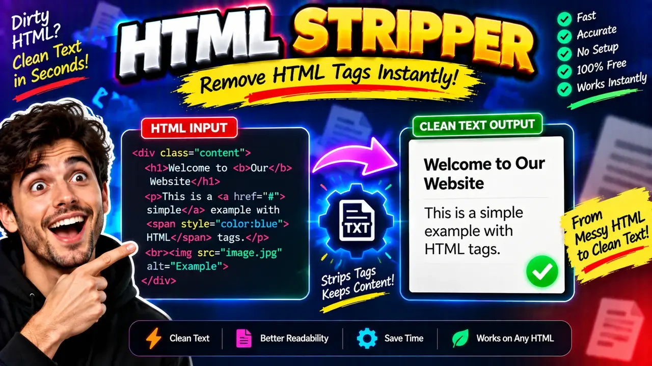 Online Html Stripper - Convert Html To Plain Text