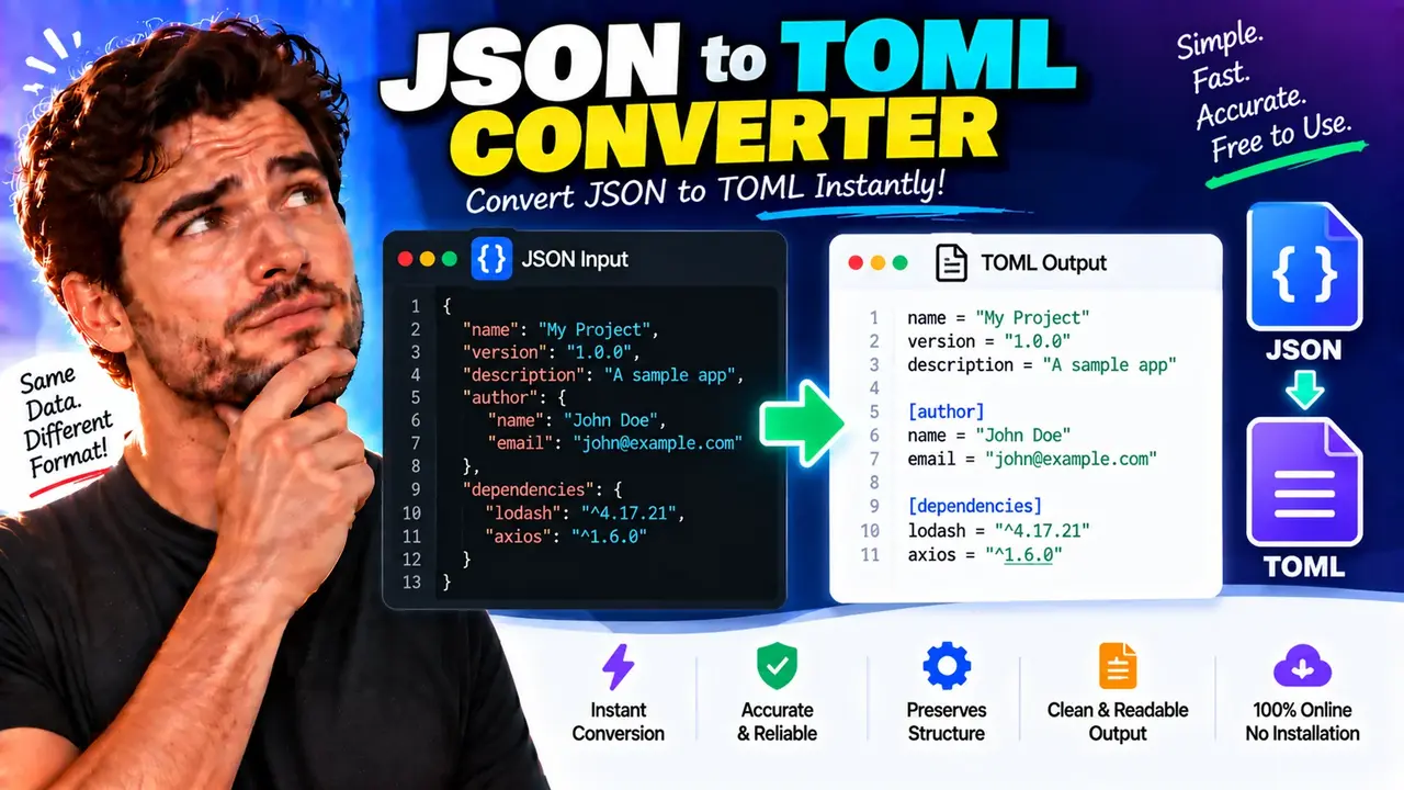Online Json To Toml Converter | Free & Easy