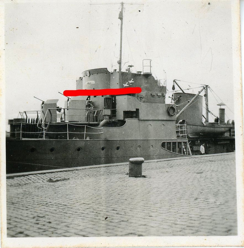 Schiff Minensucher Flak Marine Zerstörer Abschüs