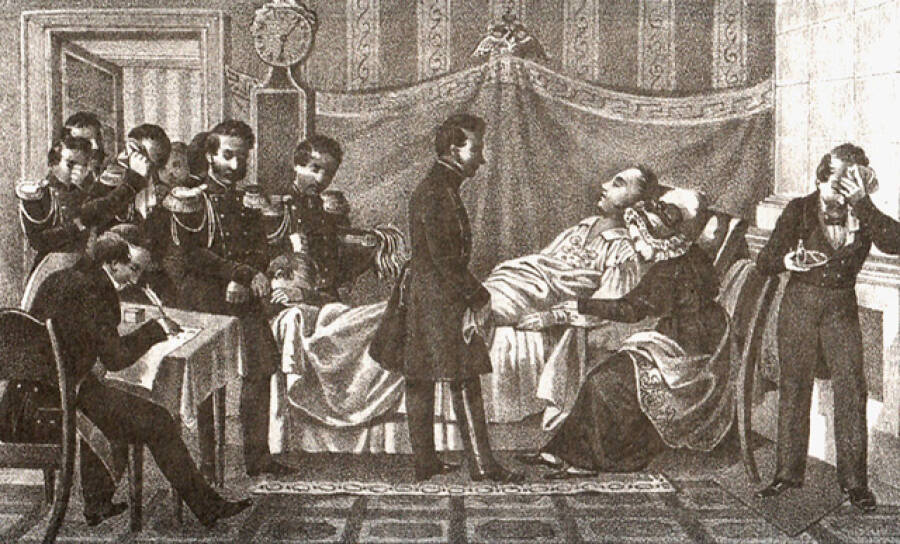Nicholas stays near dying Alexandr I Meri. January 1833