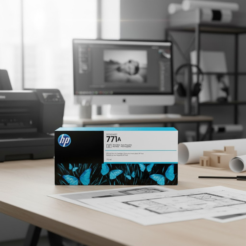 Plotter HP DesignJet Z-series em um estúdio de impressão profissional