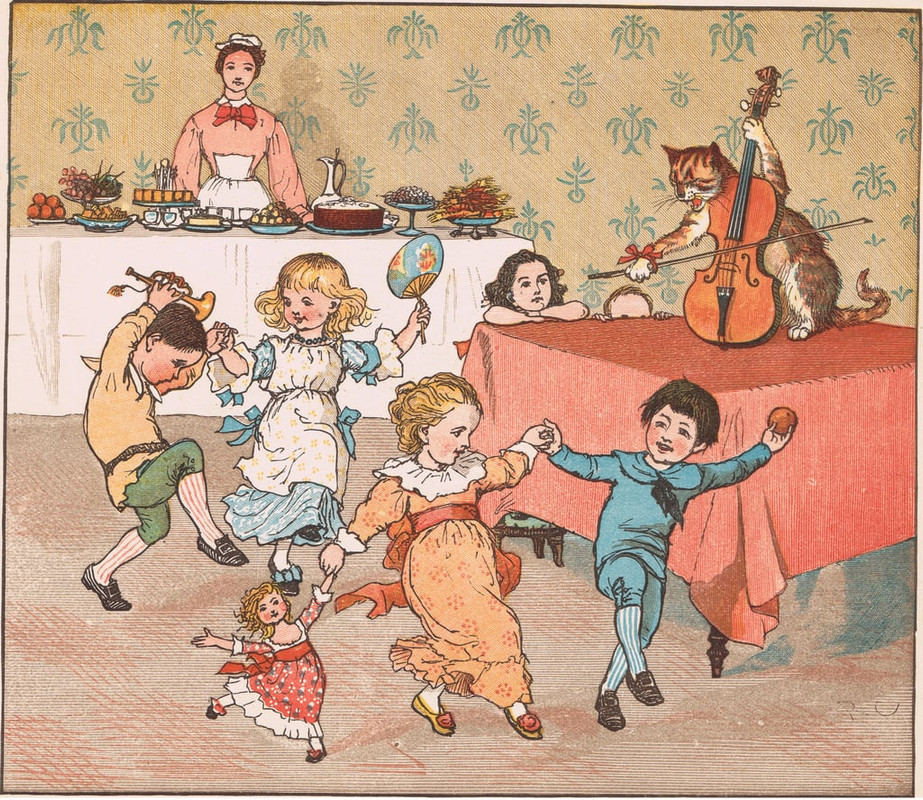 Randolph-Caldecott-Hey-diddle-diddle-Meister-Drucke-267658