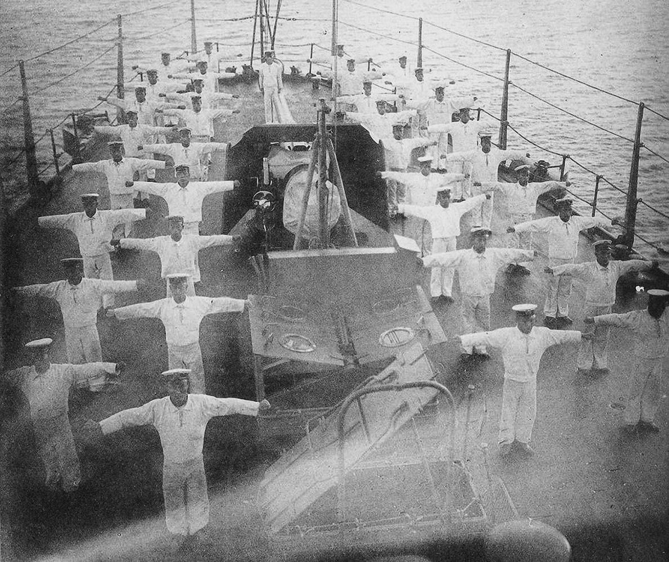 Паллада в японском флоте, зарядка на верхней палубе