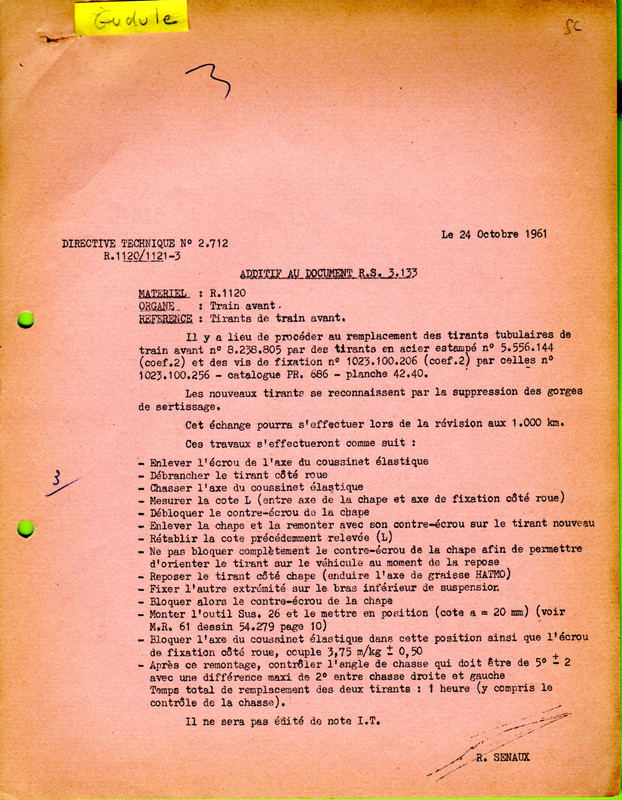 1961 10-24 - R4 - directive technique 2712 (6) tirants TAV