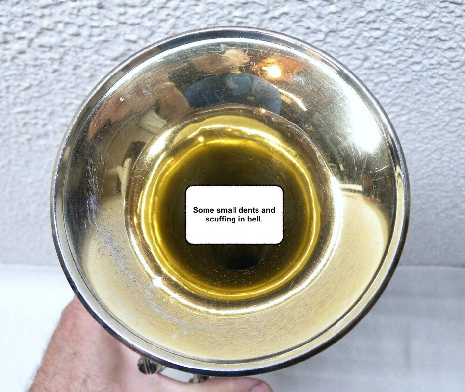 King 1937 Liberty Silvertone trumpet  sn 210902 (8)