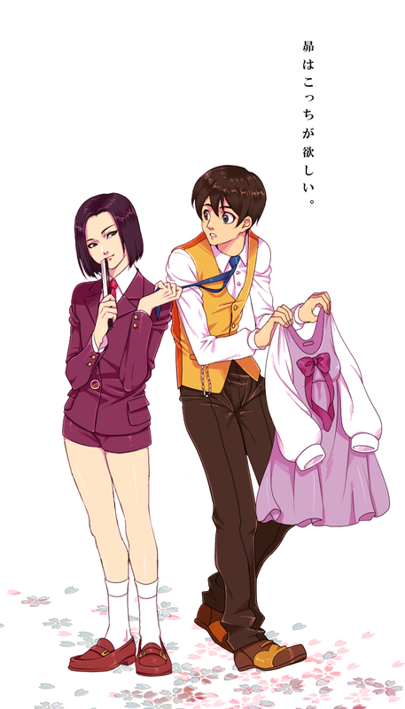 kujou-subaru-and-taiga-shinjirou-sakura-taisen-v-and-etc-drawn