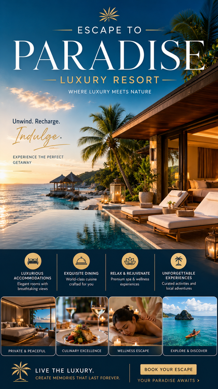 Luxury Resort Campaign Visual Generator