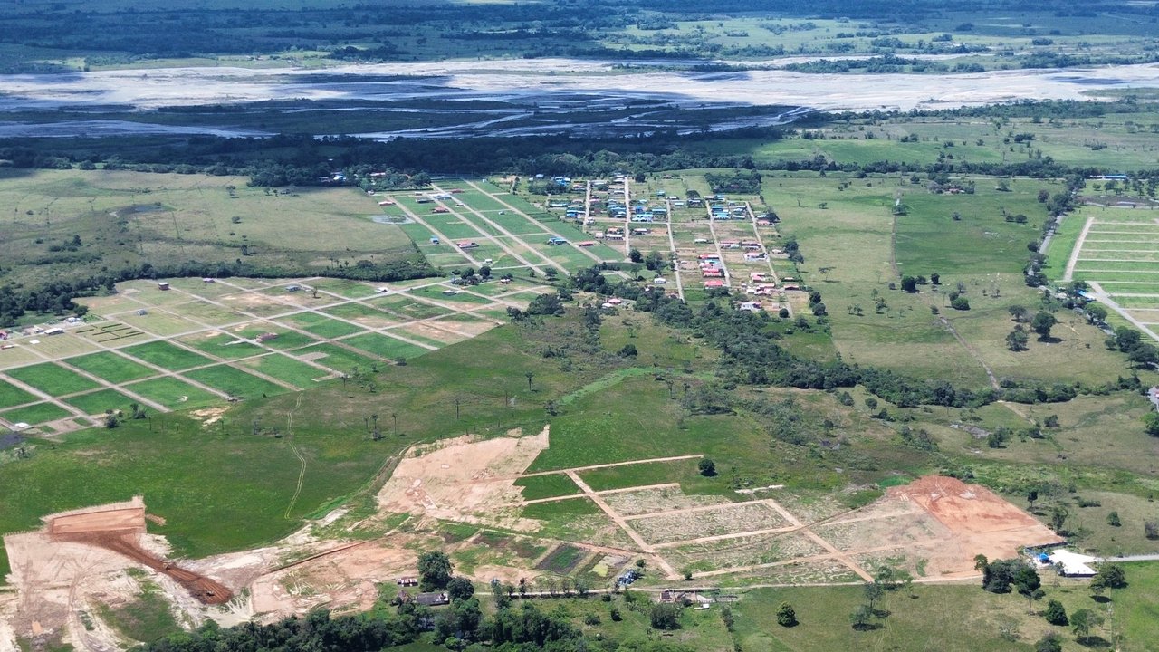 Vista panorámica de lotes campestres en venta con financiación