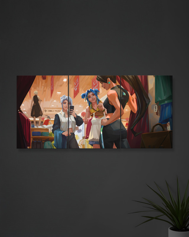 Lunar New Year #3 | Valorant | Games | 3 Piece Split Posters