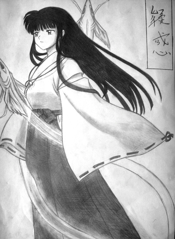 Hình vẽ Kikyou, Kagome, Sango bộ Inuyasha - Page 16 Kikyo_confused_by_huoyanxing-d5u3o60