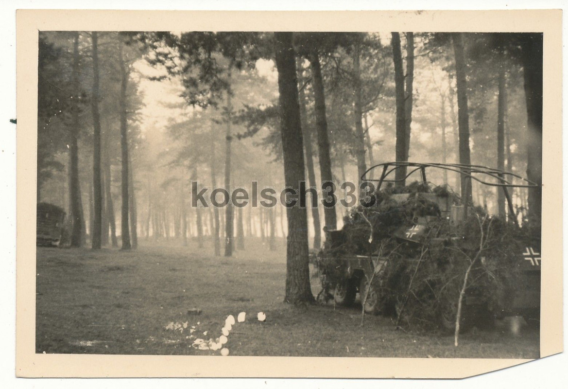 Foto Russland Feldzug 16. Panzer Div. ! 8 Rad Funk Panzerspähwag