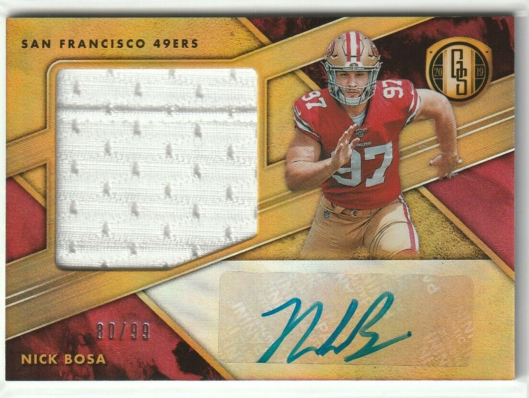 NickBosa2019GoldStandardRelicAuto:99