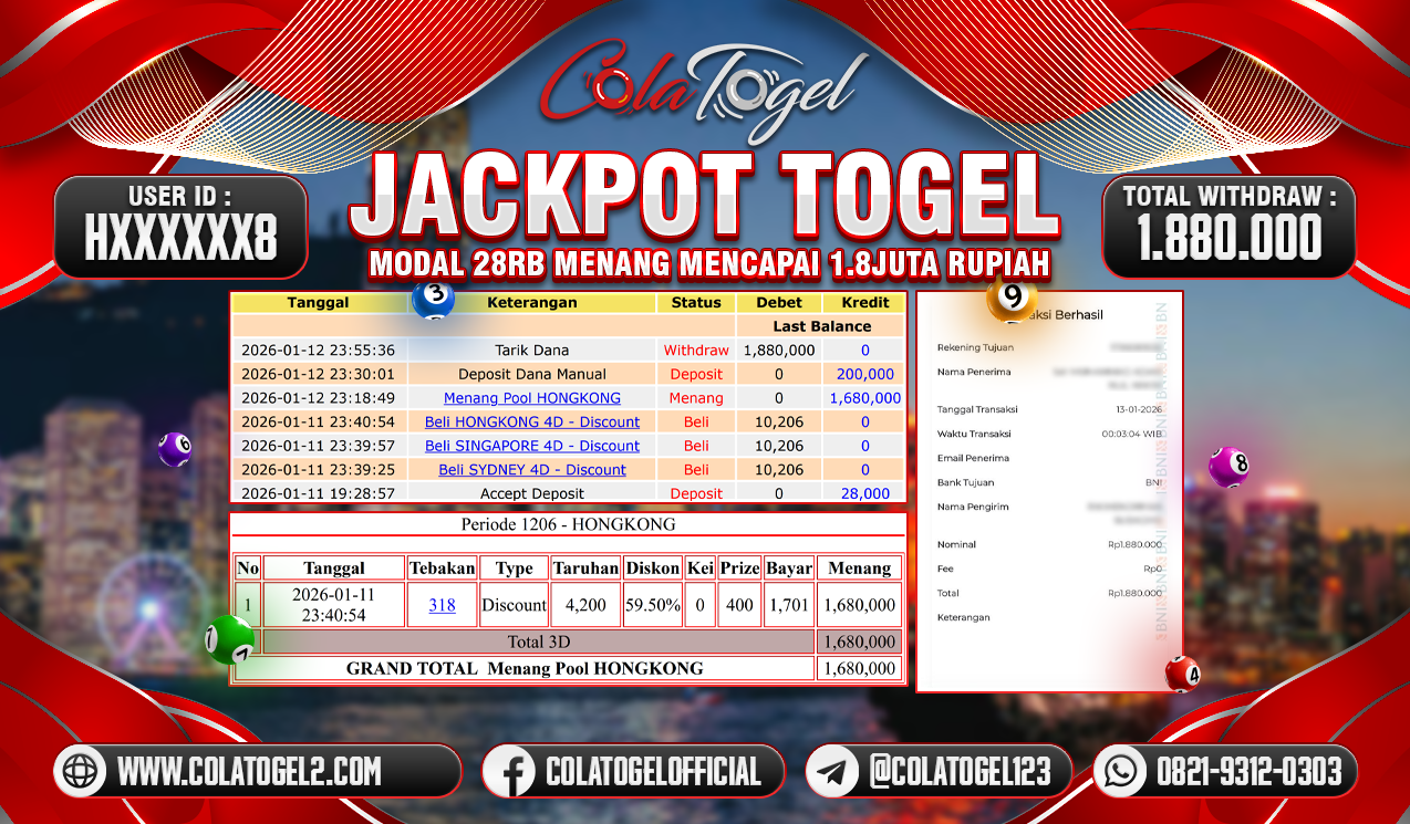 JACKPOT HONGKONG LOTTO!!