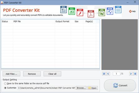 Adept PDF Converter Kit v5.10