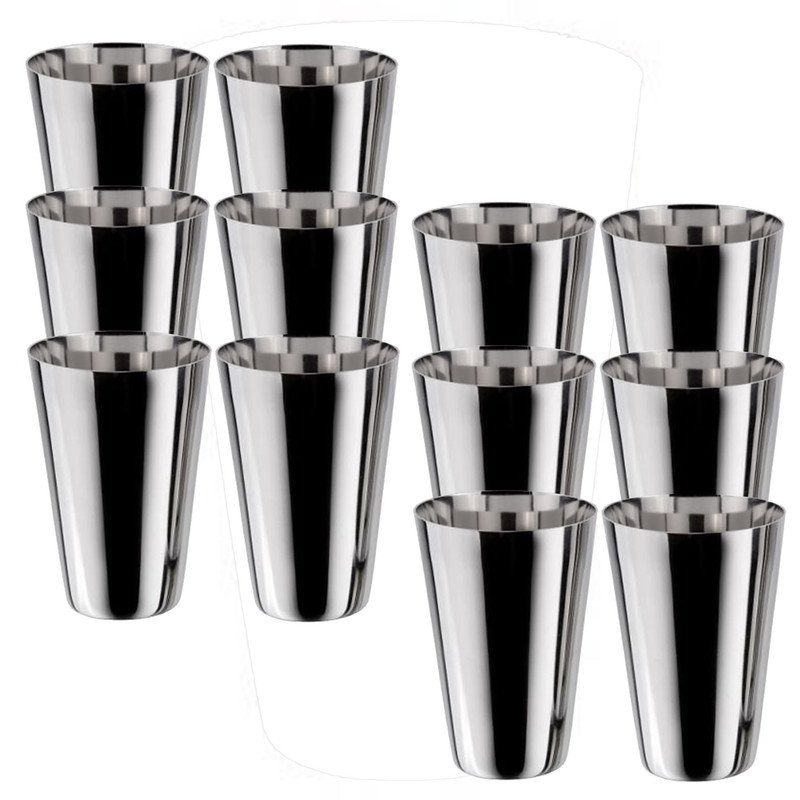 Stainless Steel Glass Set for Water Plain Design Gifting Christmas 300 ml |  eBay