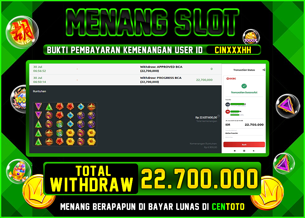 BUKTI JACKPOT LUNAS CENTOTO