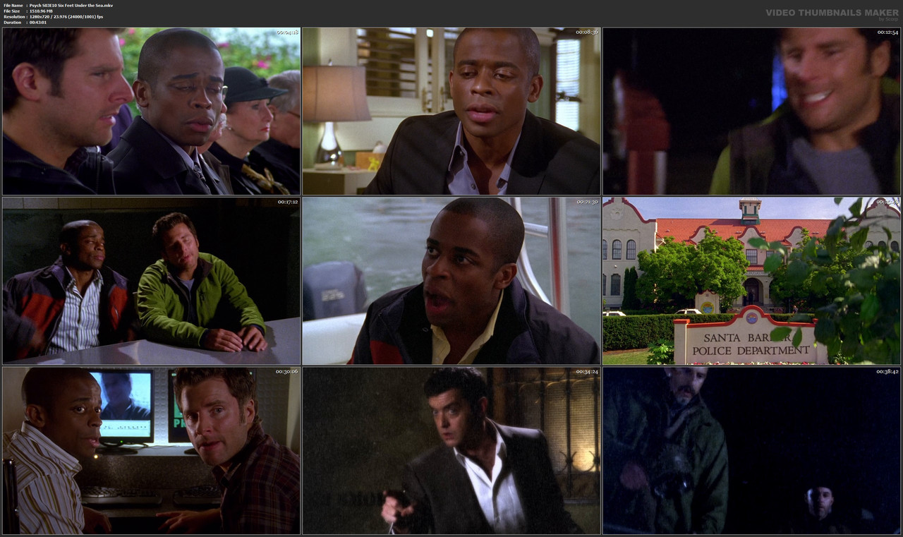 Psych S03E10 Six Feet Under the Sea.mkv