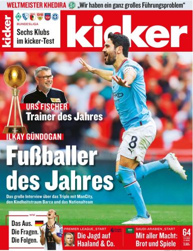 Cover: Kicker Sportmagazin No 64 vom 07  August 2023