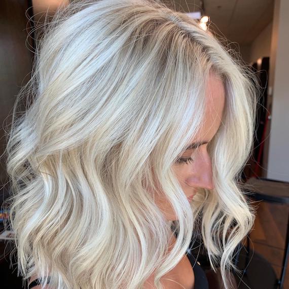 long blonde balayage hair