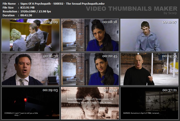 Signs Of A Psychopath S00E02 The Sexual Psychopath mkv