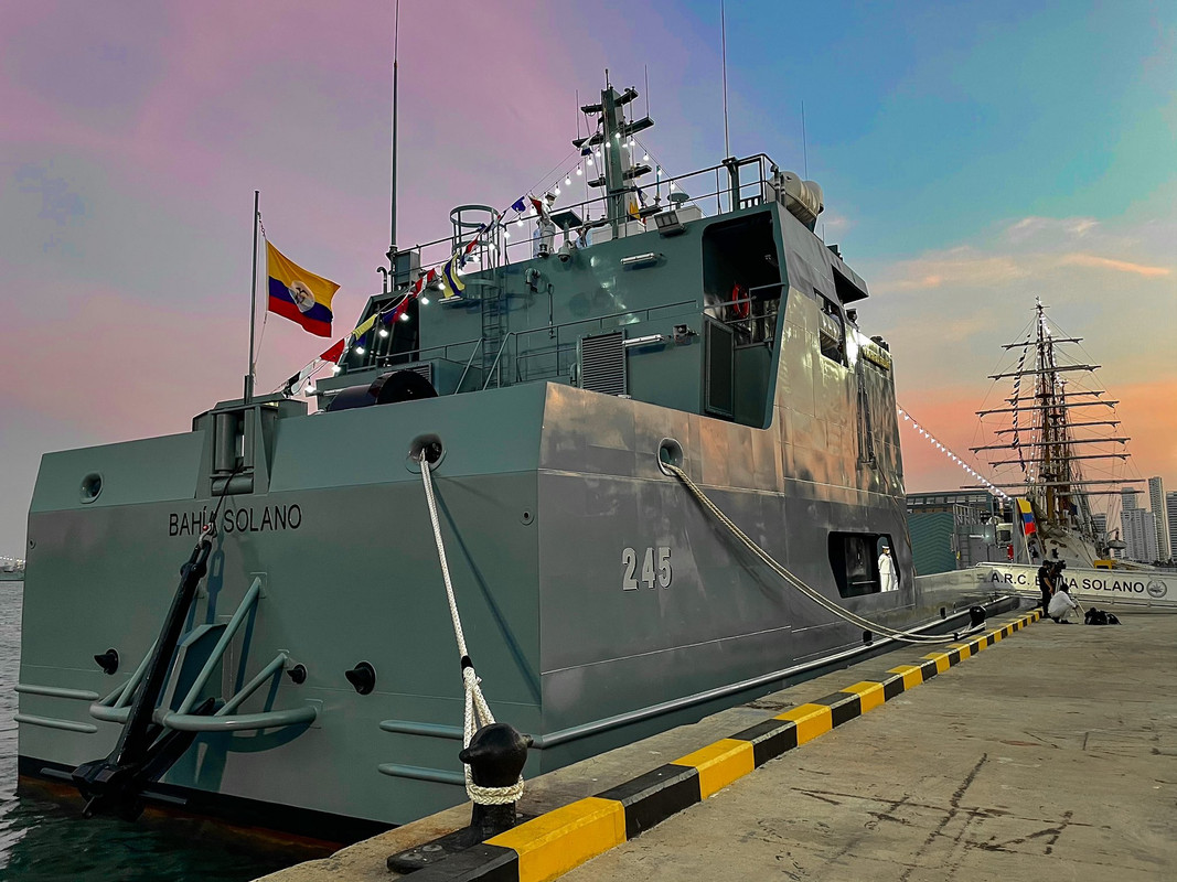 Colombia bautiza a su nuevo buque de desembarco ARC Bahía Solano