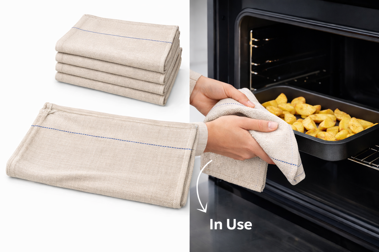 Oven Cloths In Use - Heat Resistant