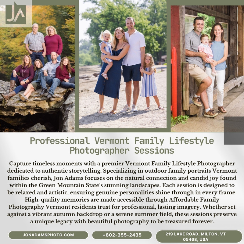 Professional Vermont Family Lifestyle Photographer Sessions