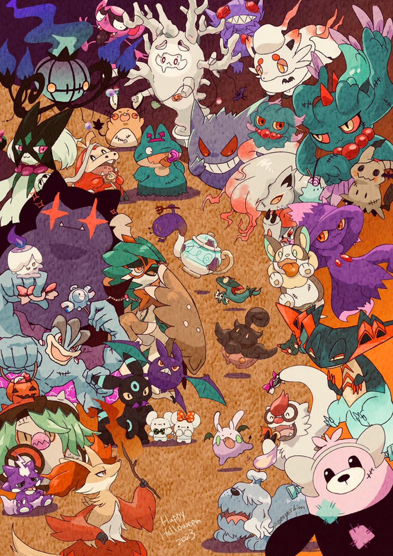 gengar-umbreon-mimikyu-meowscarada-fueco