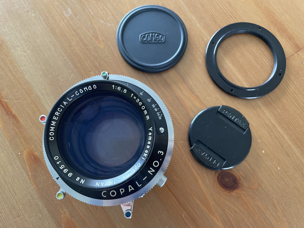 Objectif Grand Format Commercial Congo 6,3/250 - Occasion, Monture Adaptall, Focale Fixe 240mm, Ouverture F/9