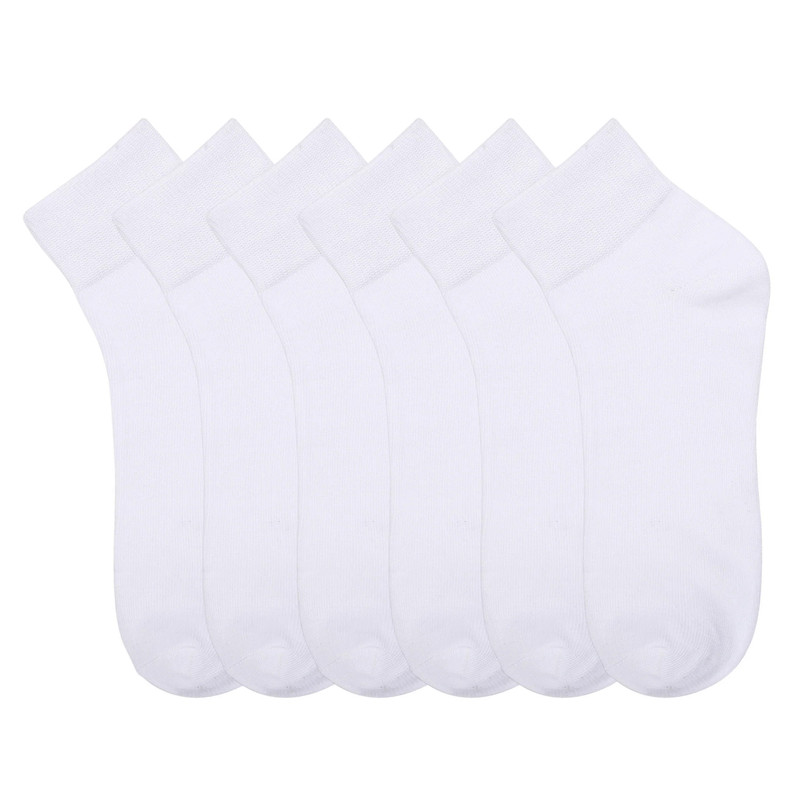 wHITE SPANDEX SOCKS mEN wOMEN QUARTER ANKLE SPORT DRESS SOCKS 10-13 9-11

