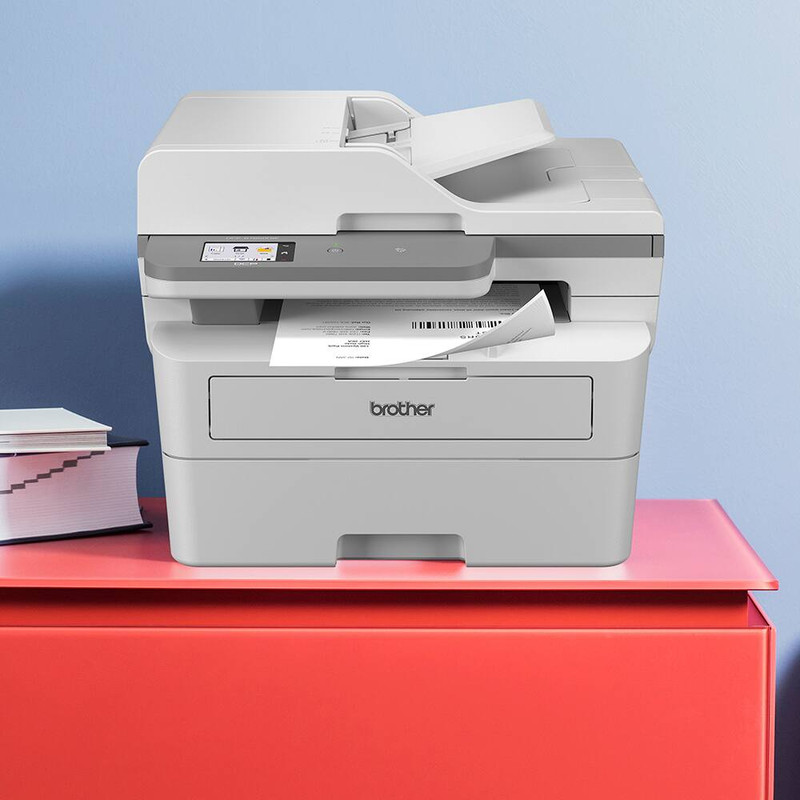 Vista frontal da multifuncional Brother DCPB7650DW