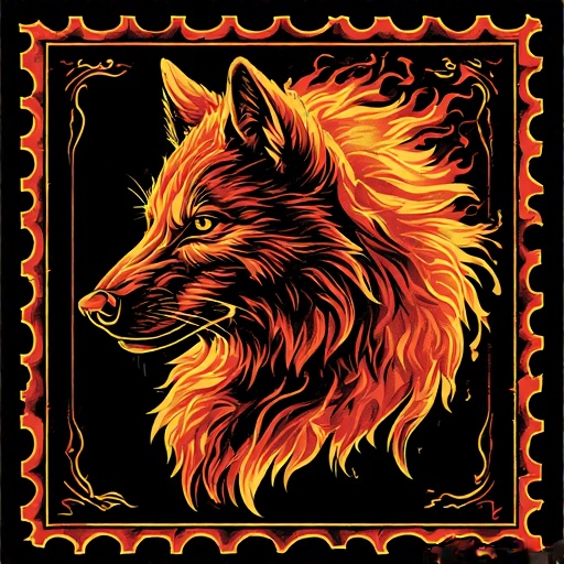 Postal-stamp-style-art-of-a-fl-7