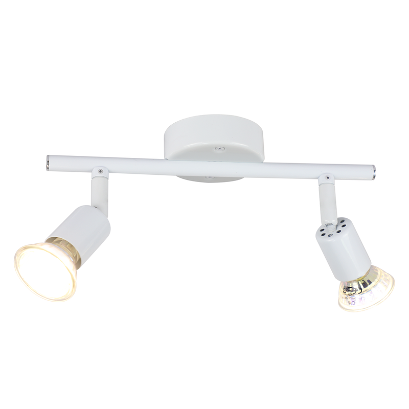 Glitzerlife LED Deckenstrahler Schwenkbar GU10 Deckenleuchte Weiß - Deckenspots 2 Flammig Wandleuchten Für Bad Küche Flur Schlafzimmer Leuchtmittel Enthalten_voghion.com