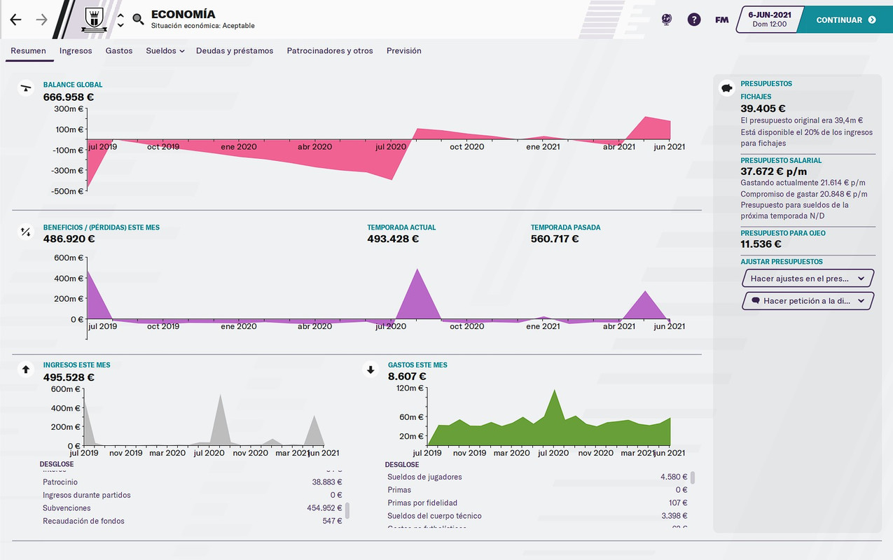 Llega la subvención y el patrocinio
