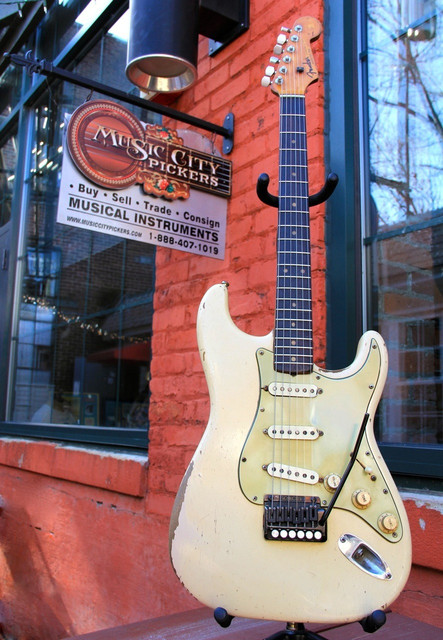 63 white mojo strat full