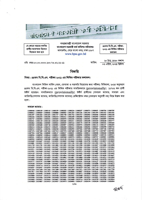 44th-BCS-Written-Exam-Result-2024-PDF-01